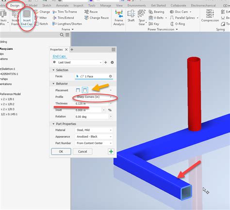 properties if 1 box steel for inventor frame|Autodesk Inventor Tutorial How to make steel Frame .